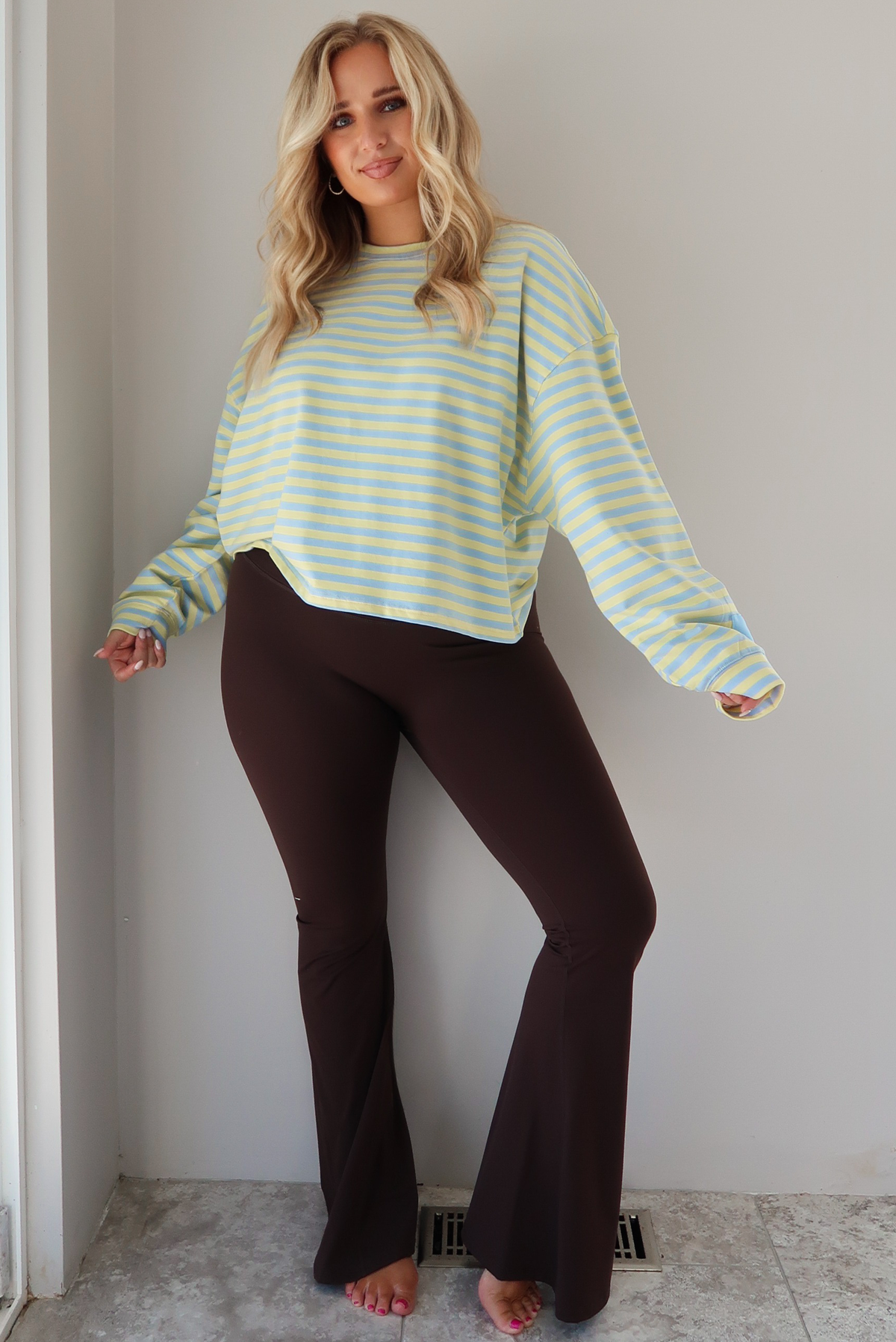Definitely Not Sweater: Butter Yellow/Blue