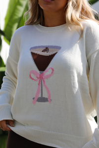 Espresso Martini Sweater: Cream/Multi