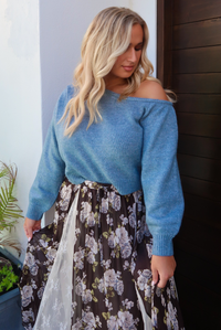All The Feels Sweater: Blue