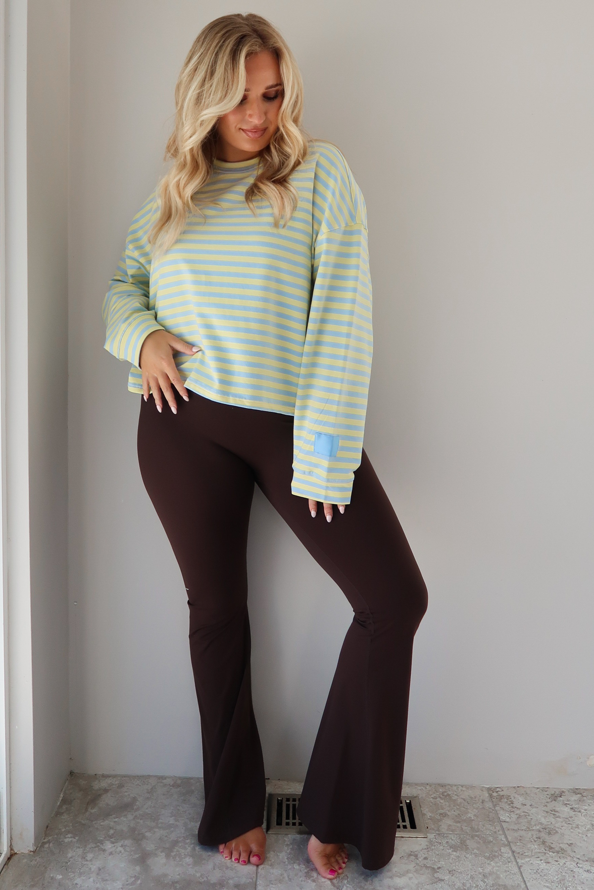 Definitely Not Sweater: Butter Yellow/Blue
