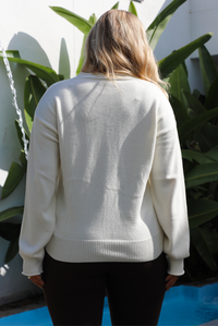 Espresso Martini Sweater: Cream/Multi