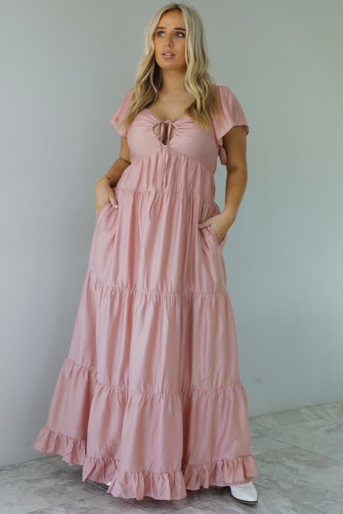 RESTOCK: Ava Maxi Dress: Dusty Pink