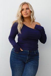 Make It Easy Top: Navy