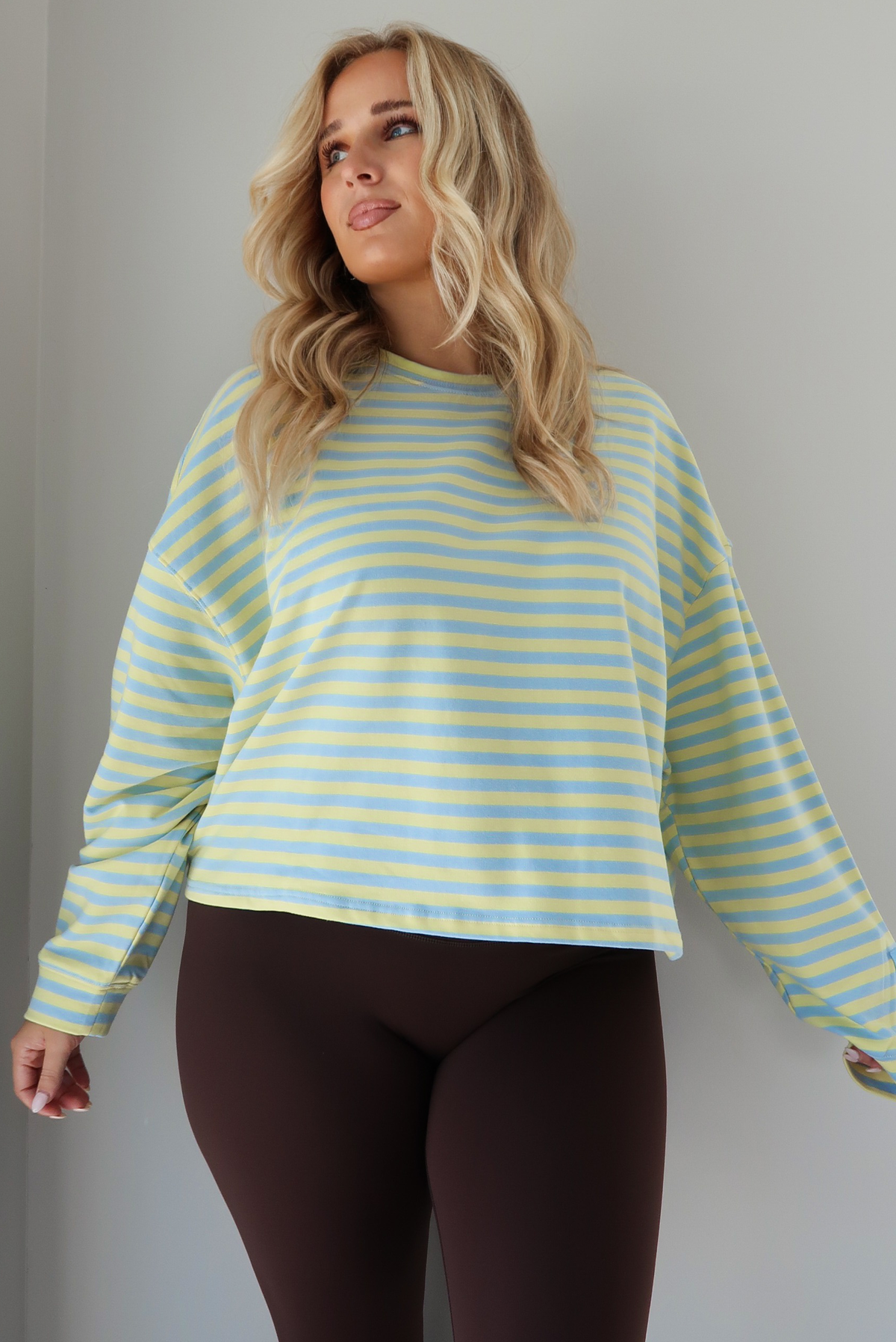 Definitely Not Sweater: Butter Yellow/Blue