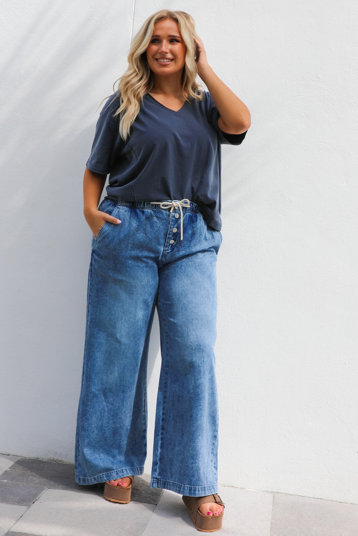 Simply Basic Tee: Navy