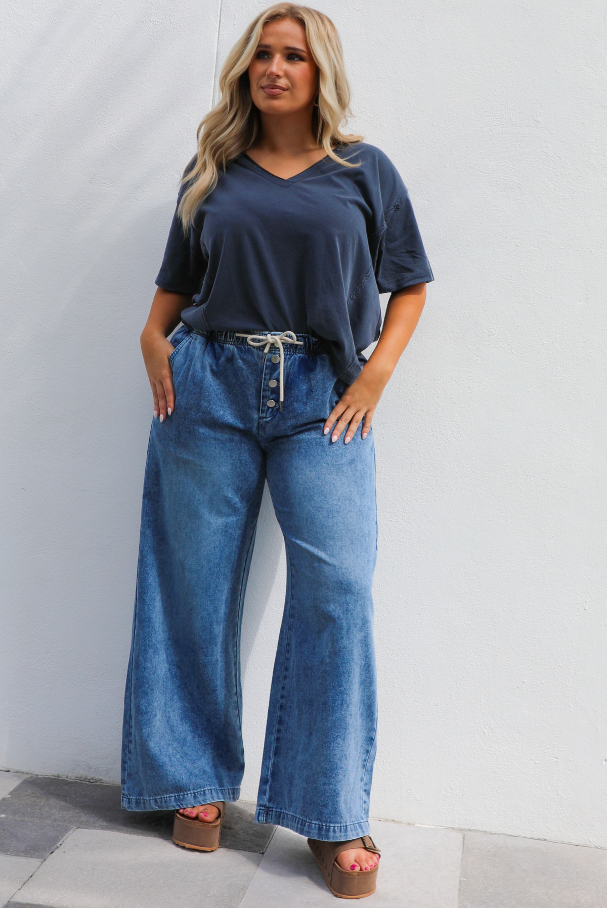 Simply Basic Tee: Navy