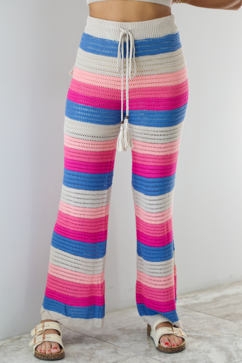 Palm Tree Crochet Set: Pink/Multi