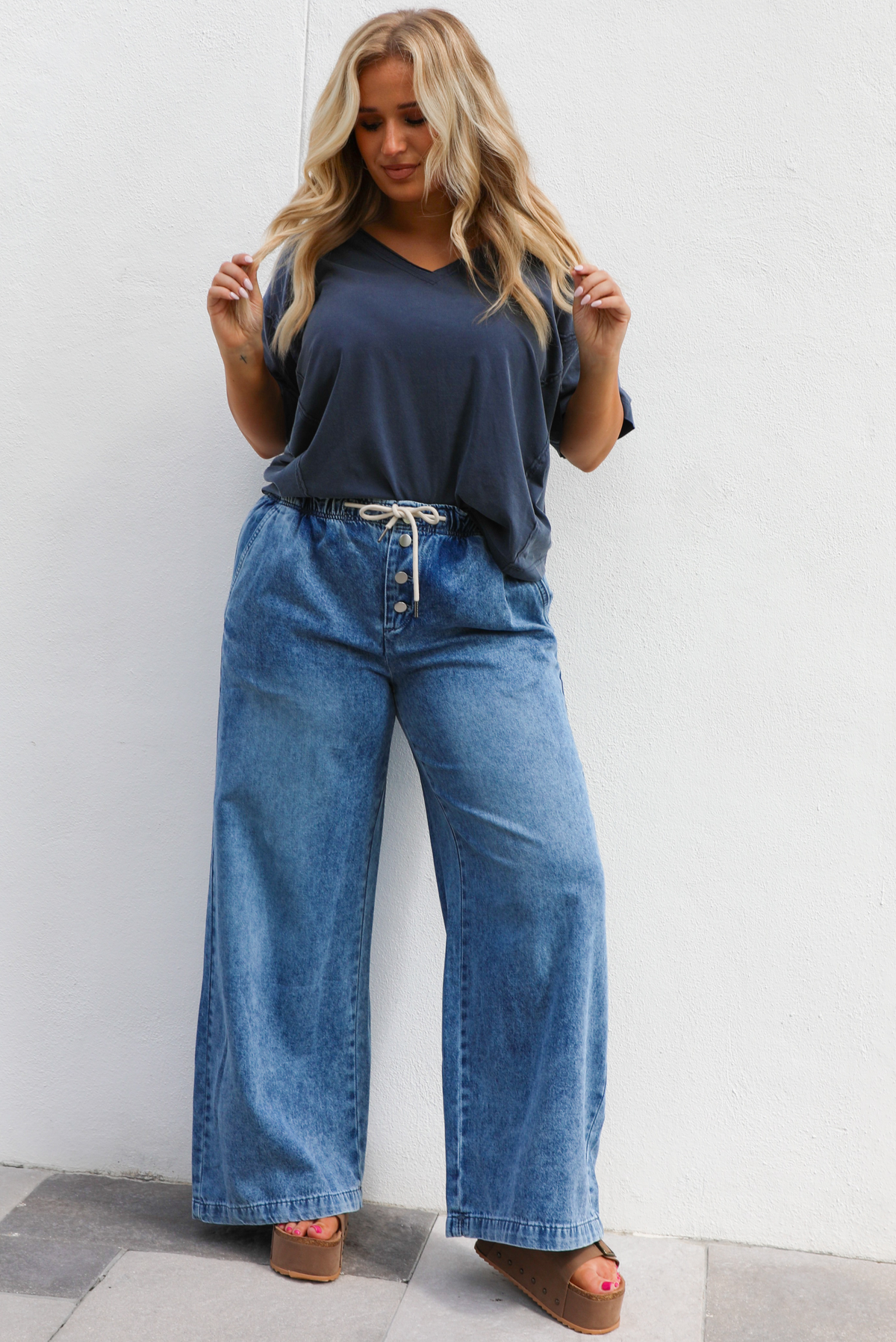 Simply Basic Tee: Navy