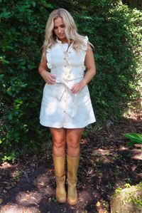 Brighter Days Dress: Cream