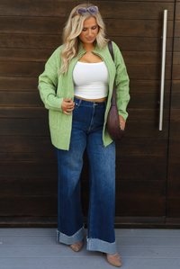 Everything You Need Cardigan: Green