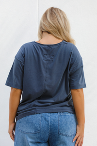 Simply Basic Tee: Navy
