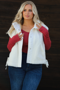 Snowed In Vest: White