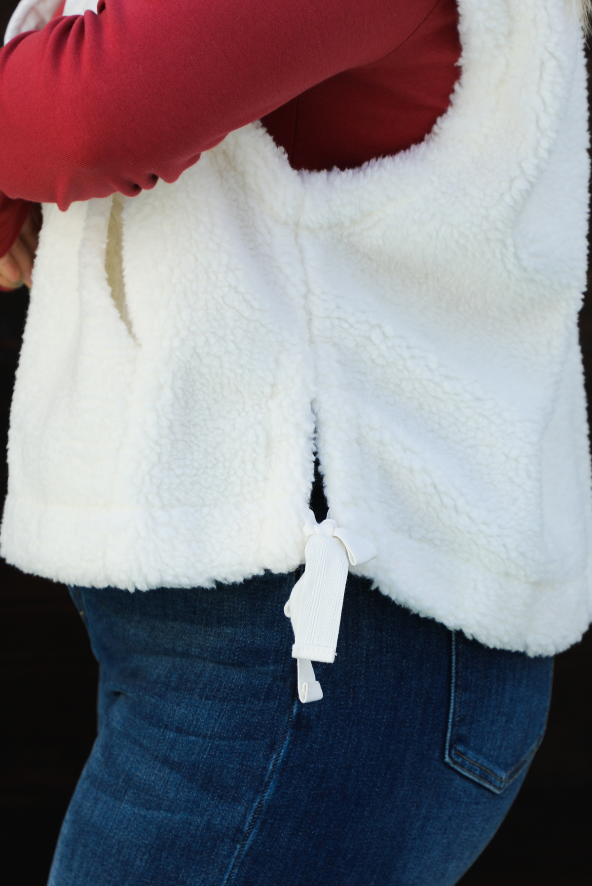 Snowed In Vest: White