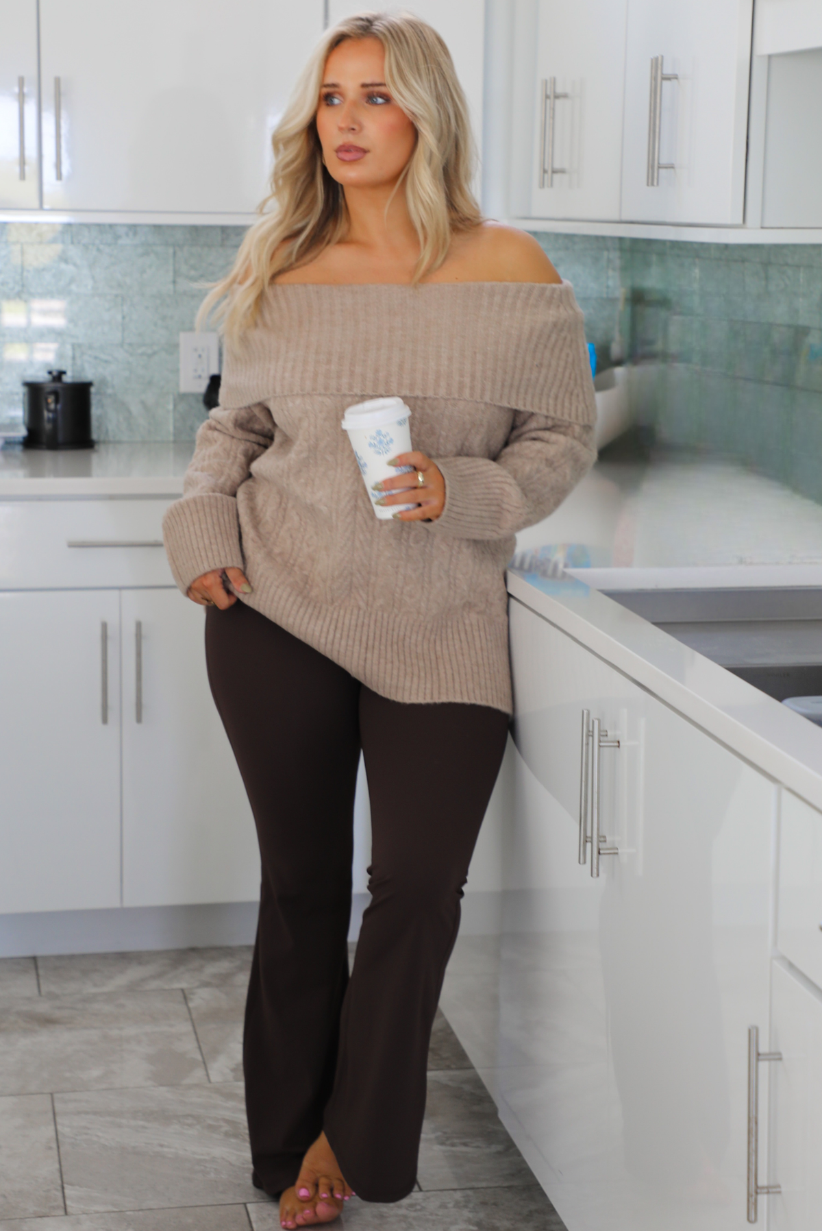 Take Me Back Sweater: Mocha
