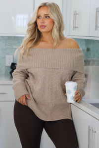 Take Me Back Sweater: Mocha