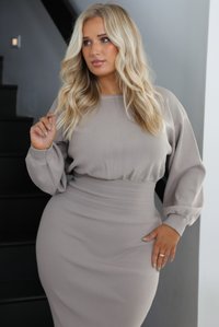 Thinking Of You Maxi Dress: Mocha