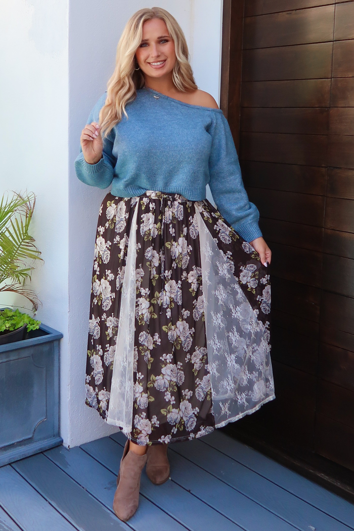 All The Feels Sweater: Blue