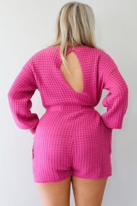 Sparks Fly Romper: Berry