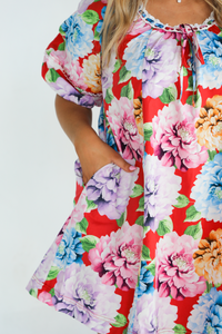Run Into You Dress: Floral/Multi