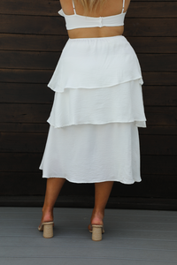 For You Midi Dress: White