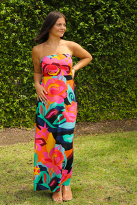 To You Tube Maxi Dress: Multi