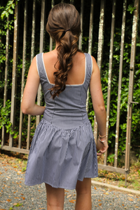 Out Of Sight Dress: Black/White Gingham