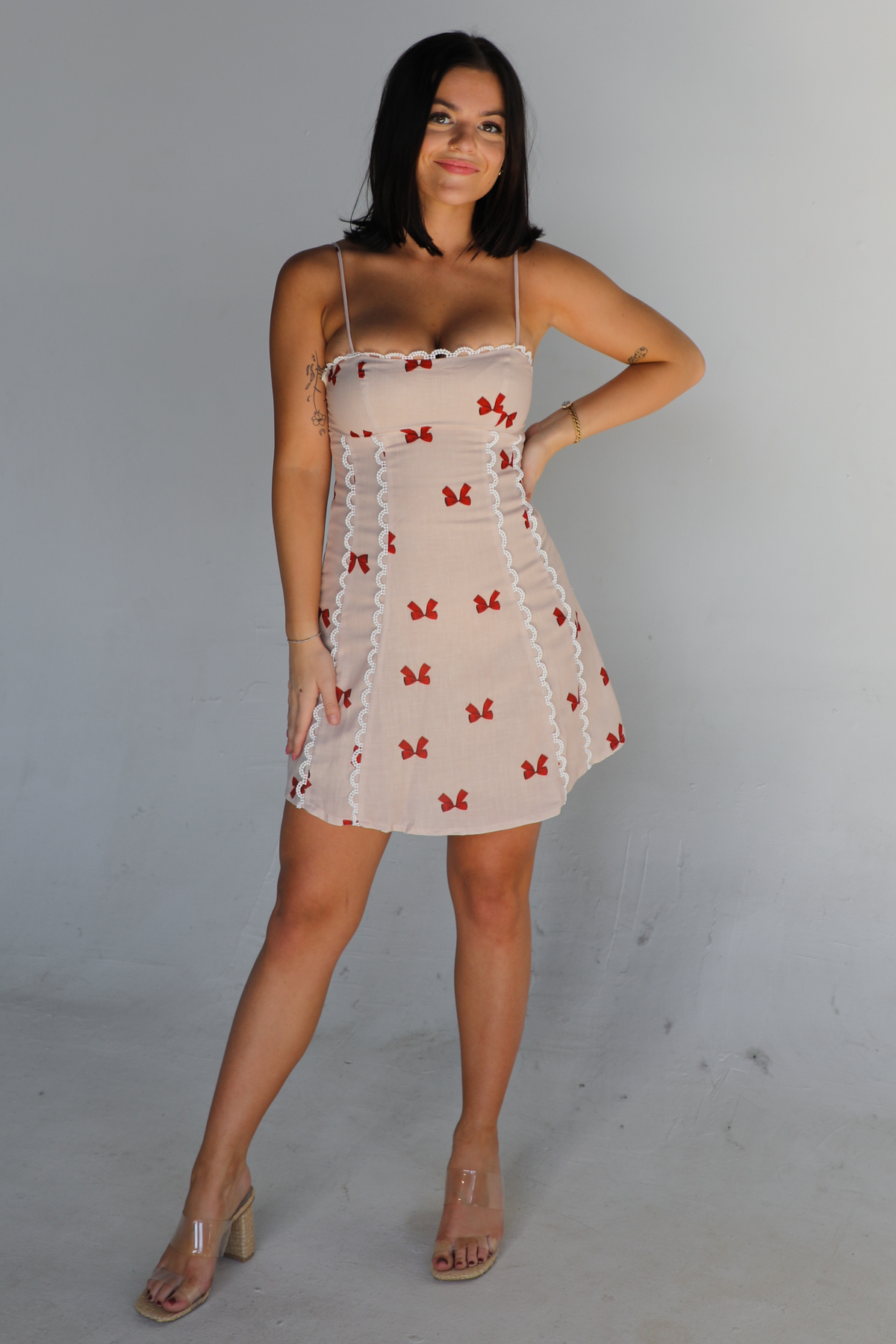 Girls Trip Ready Dress: Taupe/Multi