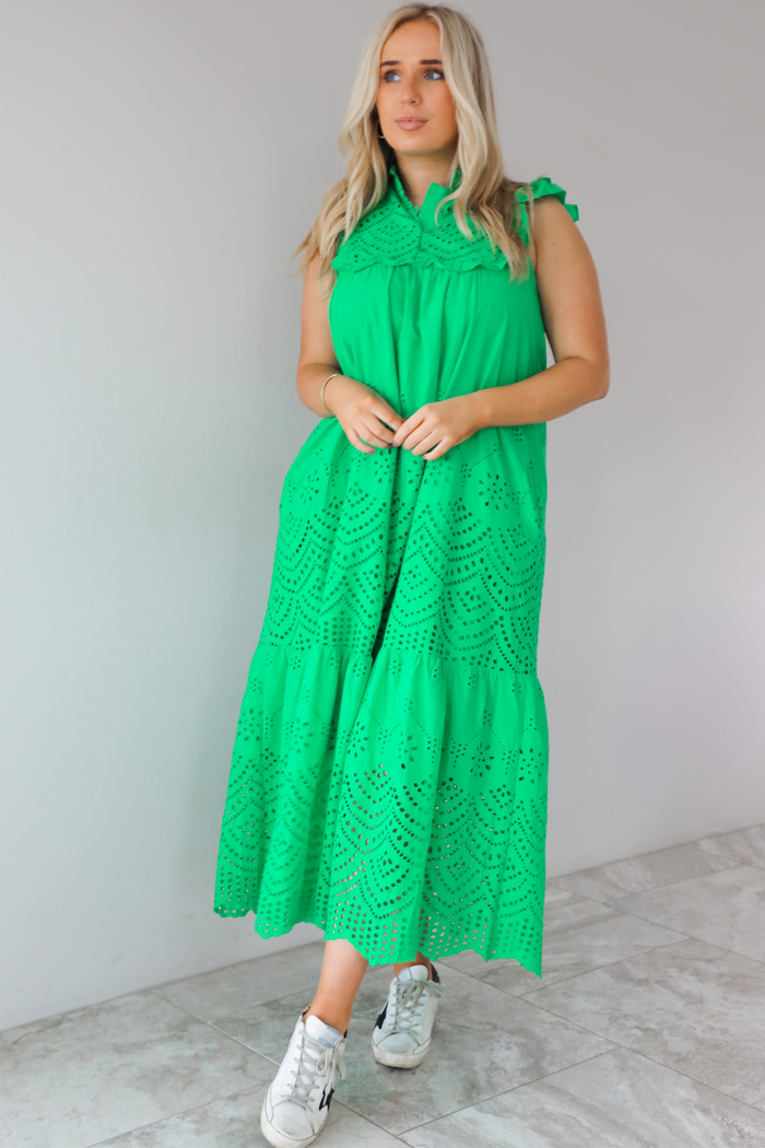 Do Your Thing Maxi Dress: Green