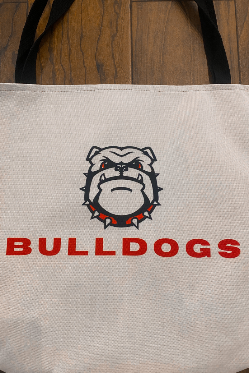 Bulldogs Tote Bag: Sand/Multi