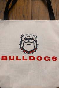 Bulldogs Tote Bag: Sand/Multi