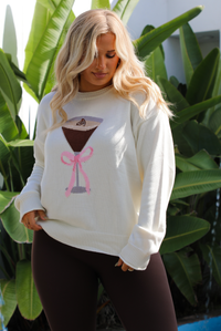 Espresso Martini Sweater: Cream/Multi