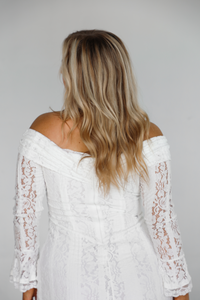 Choosing You Midi Dress: White