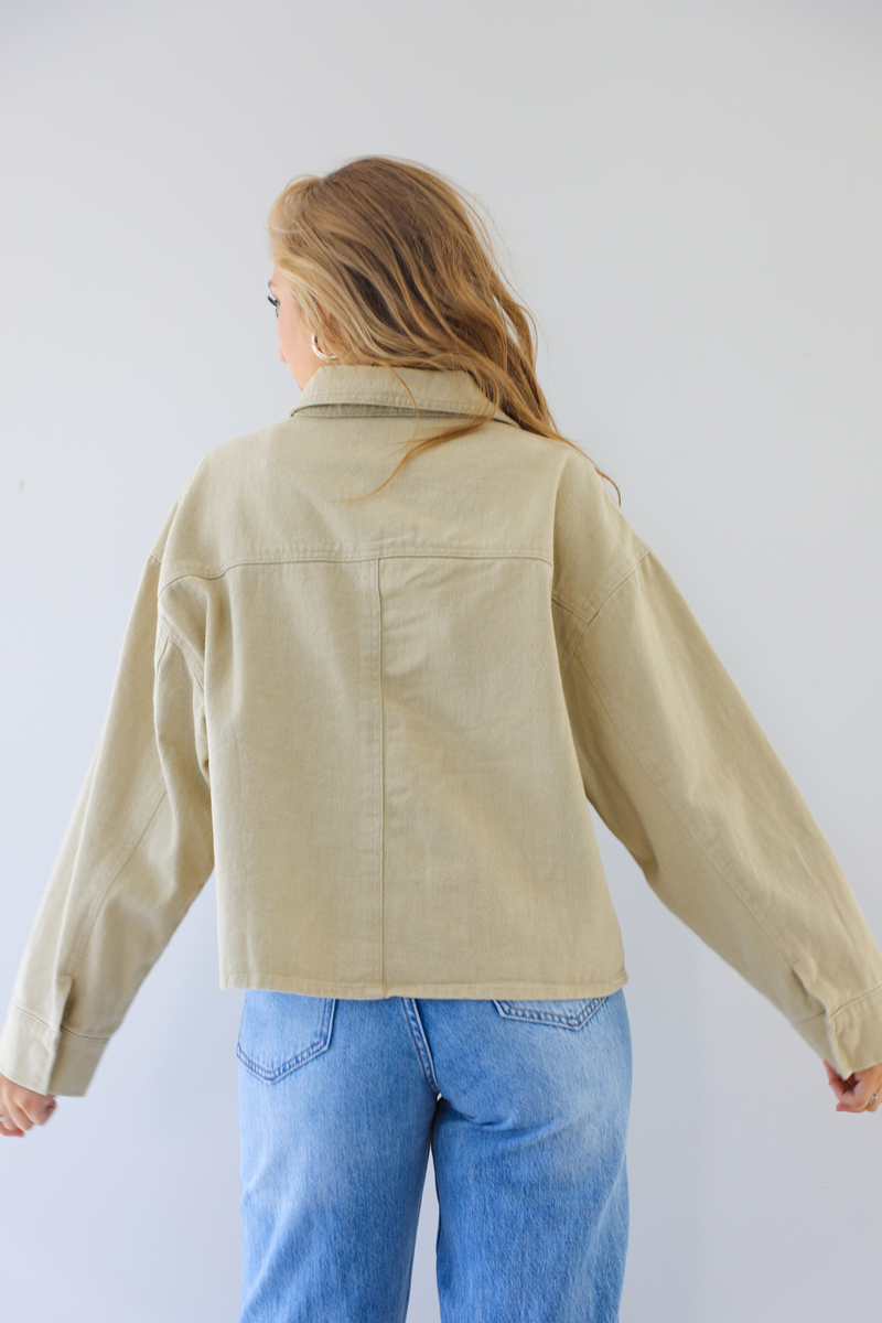 Be On Socials Jacket: Taupe