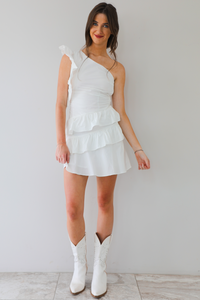 Never Holding Back Dress: White