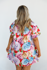 Run Into You Dress: Floral/Multi