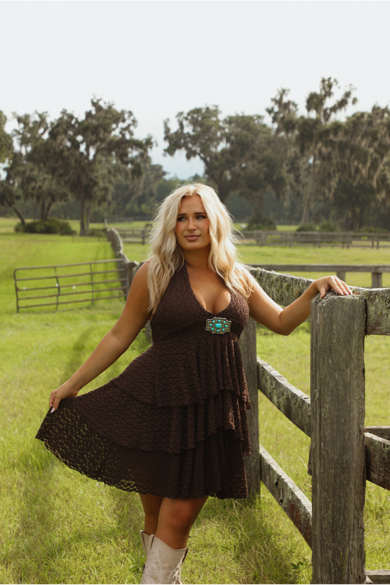 Misunderstood Dress: Brown