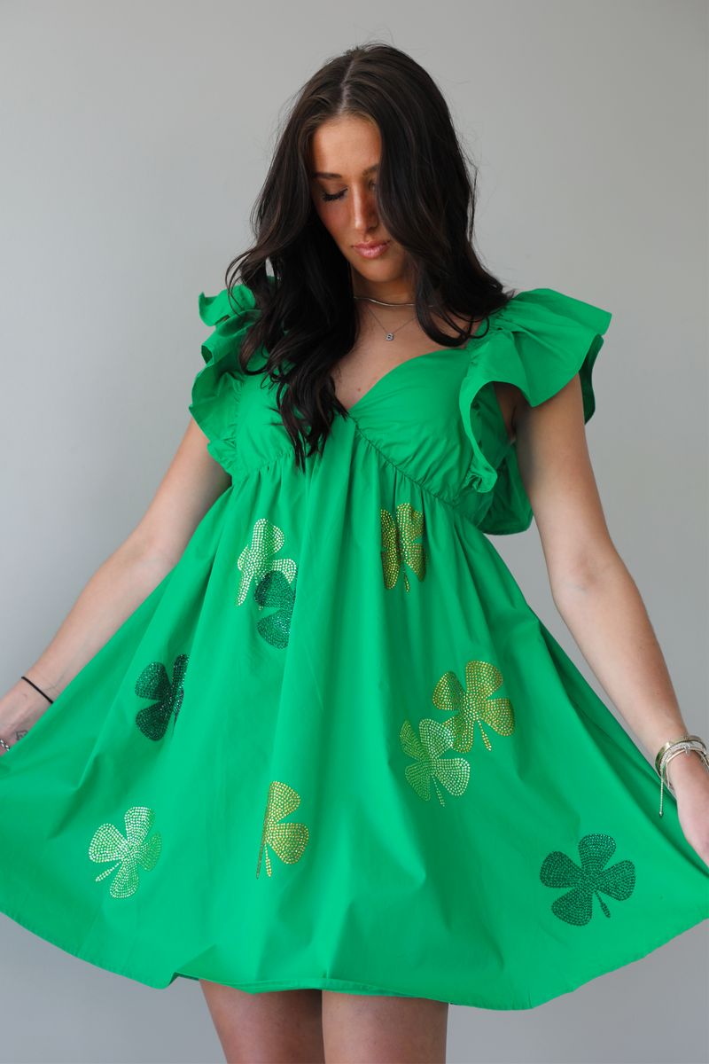 St. Patrick's Day Dress: Green/Multi