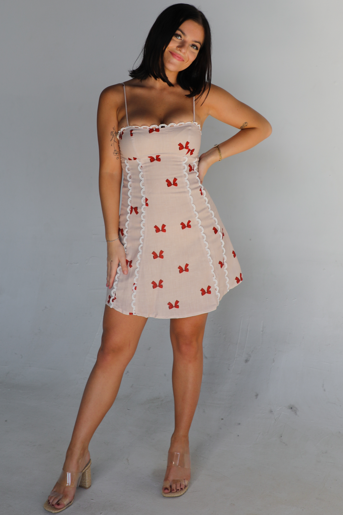 Girls Trip Ready Dress: Taupe/Multi