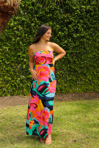 To You Tube Maxi Dress: Multi