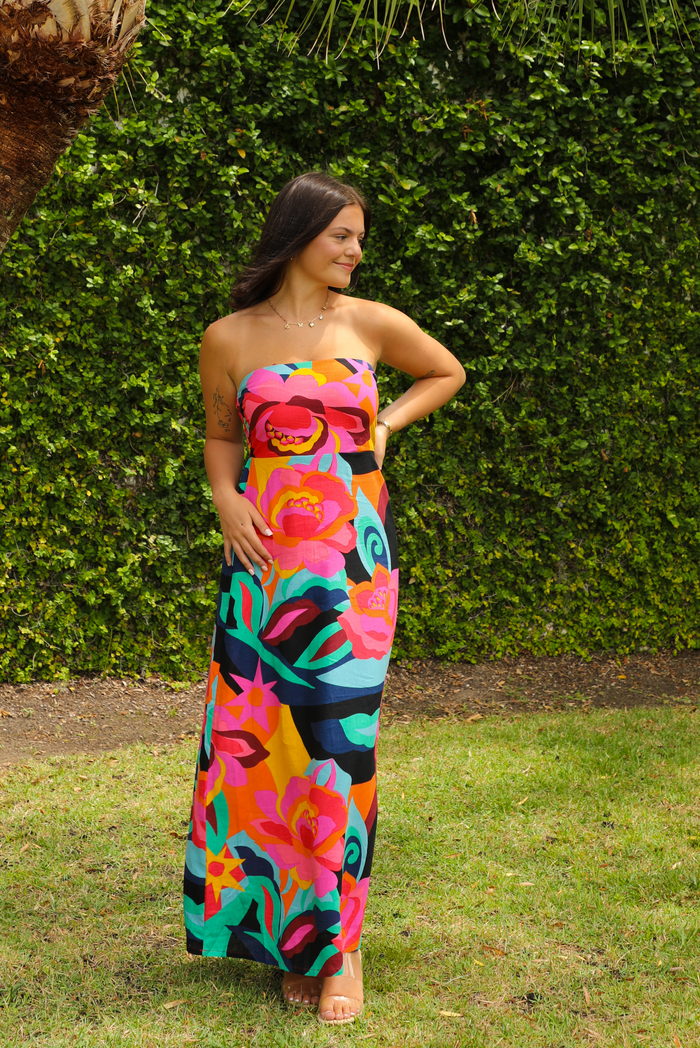 To You Tube Maxi Dress: Multi