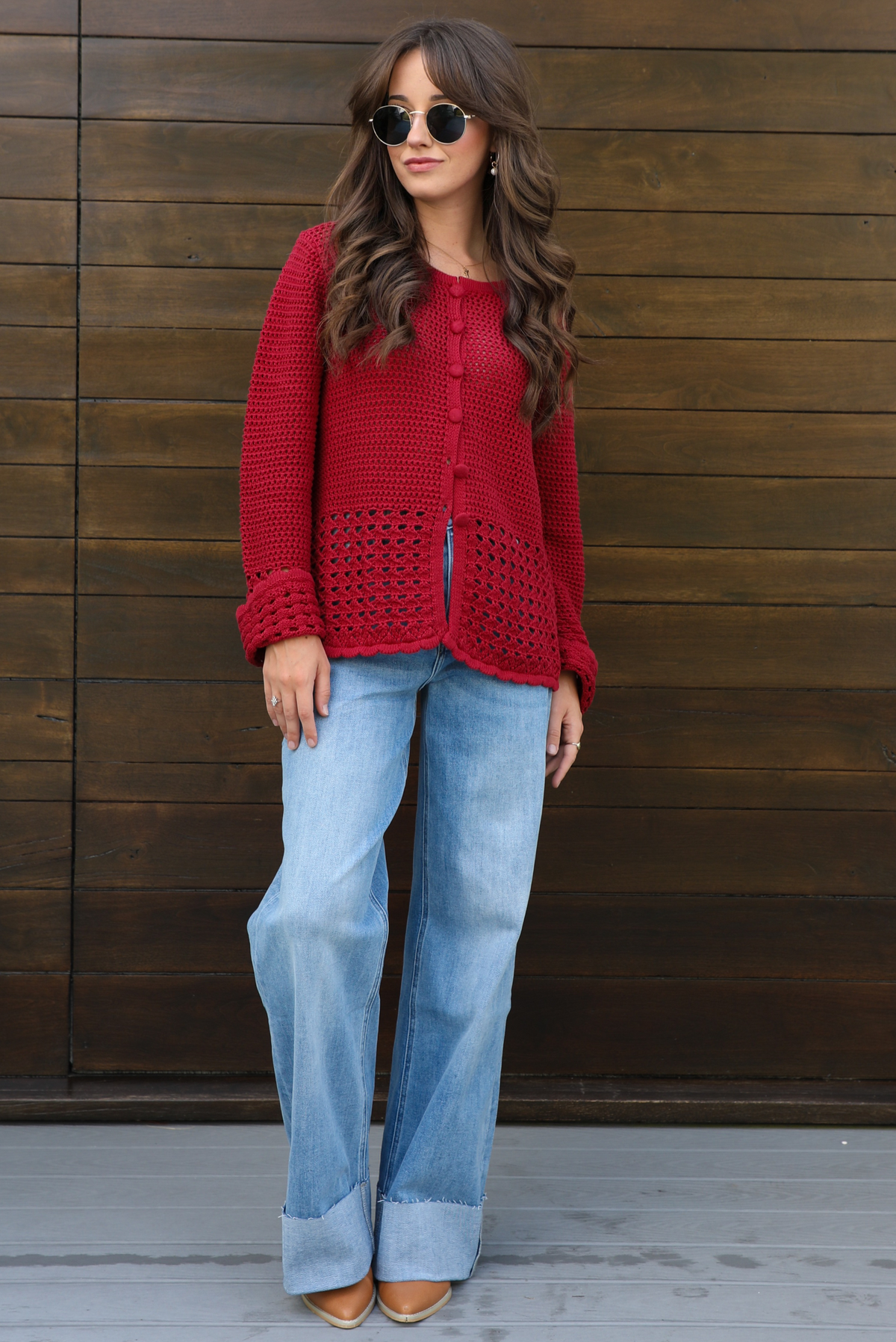 Remember Me Cardigan: Red