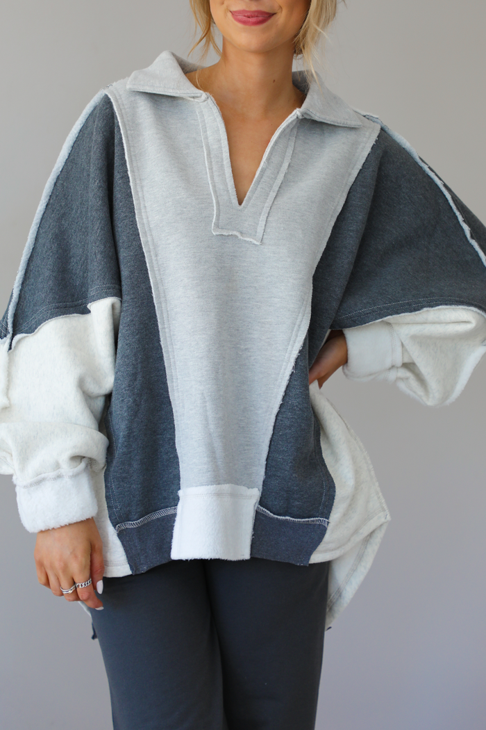 Lalli Sweatshirt: Grey/Multi