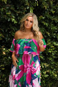 Way To Go Maxi Dress: Purple/Multi