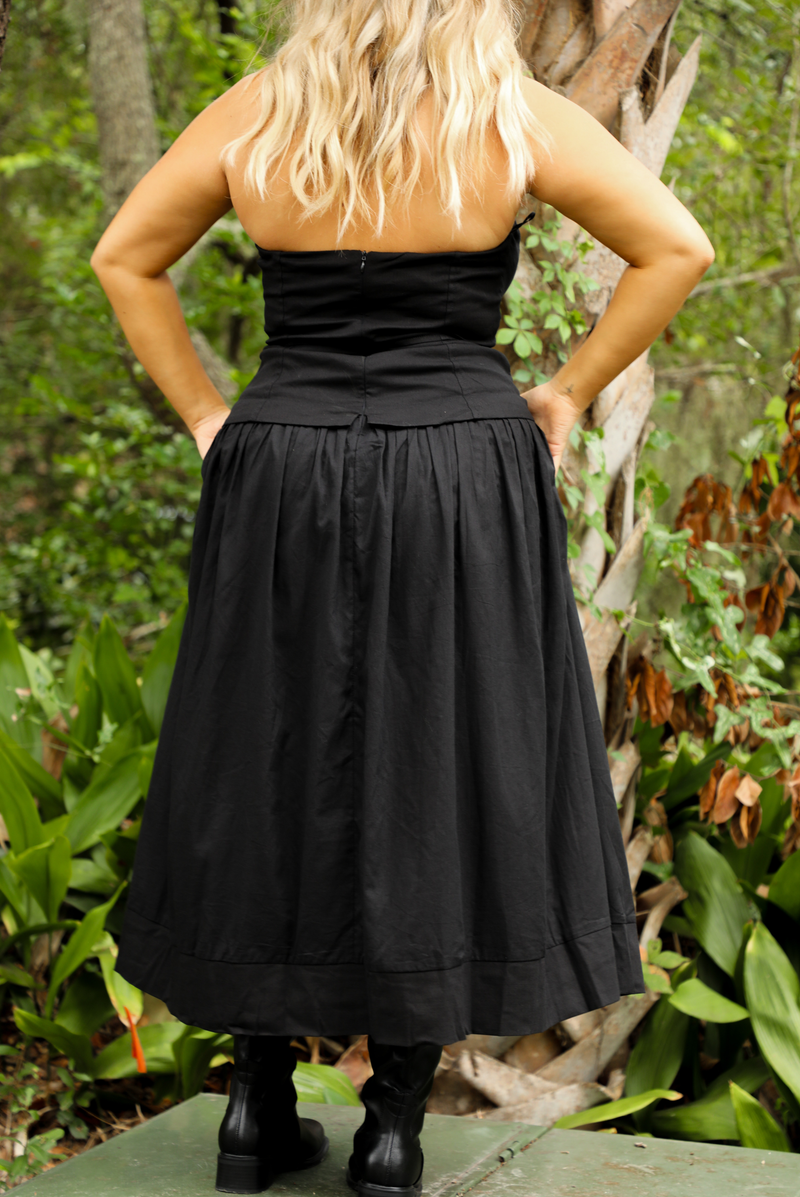 Could Be Midi Dress: Black
