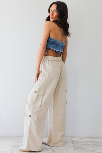 What If Crop Top: Denim/Multi