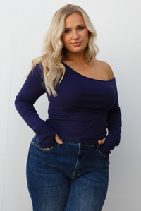 Make It Easy Top: Navy