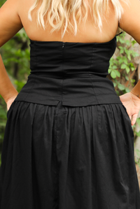 Could Be Midi Dress: Black