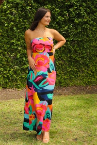 To You Tube Maxi Dress: Multi