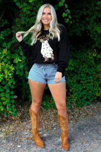 BOOHAW Sweater: Black/Multi
