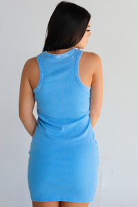 On The Go Dress: Blue